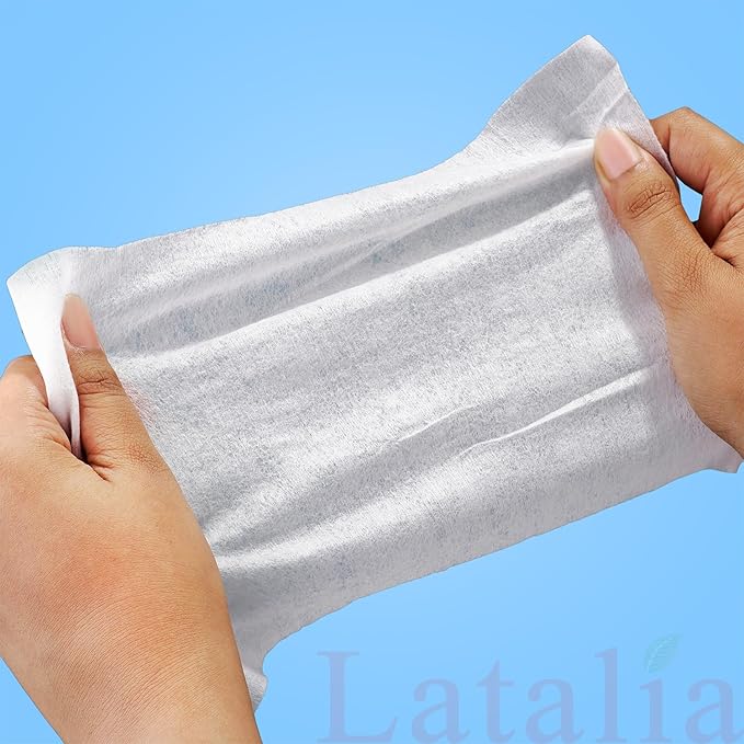 Latalia Hand Wipes Pack of 20 | 80% Alcohol Hand Sanitizer Wipes for Hands & Face Moisturizing, Gentle, Convenient and Fragrance Free (20 Counts)