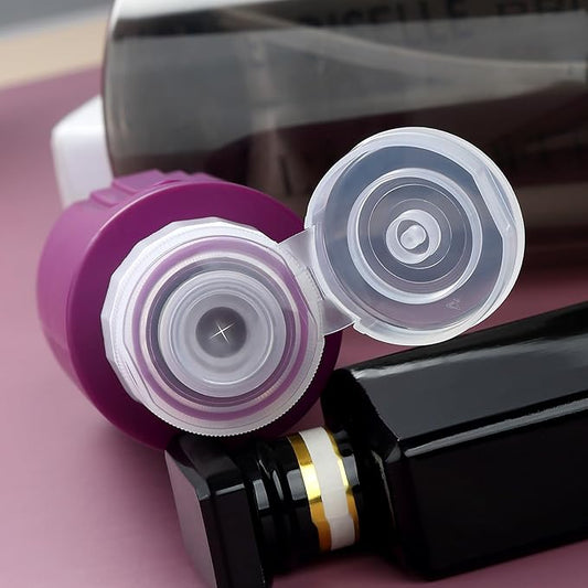 Travel Bottles for Toiletries, Large 6oz Oversize Containers, BPA Free Leak Proof Tubs Refillable Liquid Traveler Accessories with Toiletry Bag for Cometic Shampoo and Lotion Soap (4 Pack)