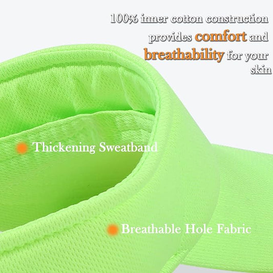 Sun Visor Hat Adjustable Velcro Outdoor Sports Cap for Men Women Adults