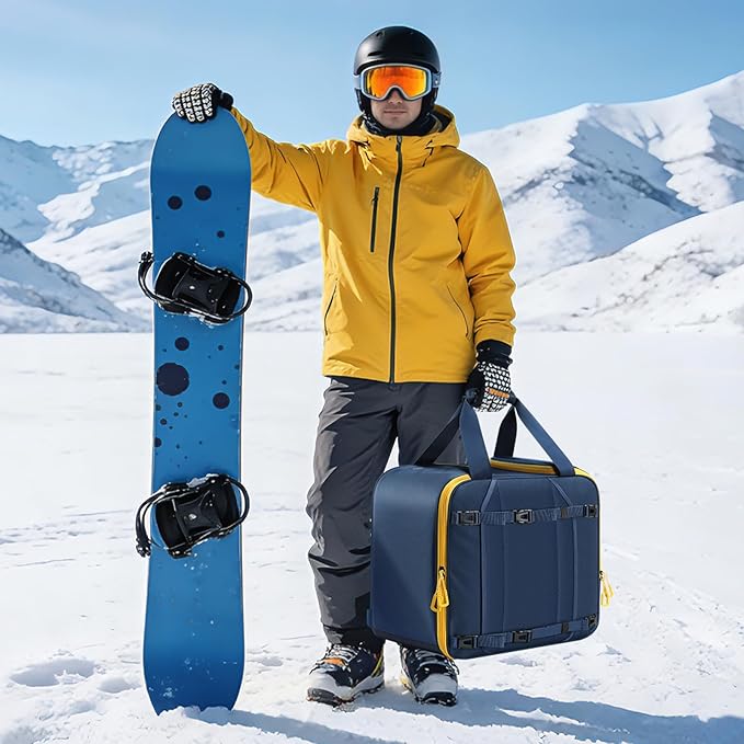 findway Ski Boot Bag, 55L Ski Boot bag Backpack 1680D Waterproof for Skis, Ski Helmet, Ski Boots, Snowboard & Accessories