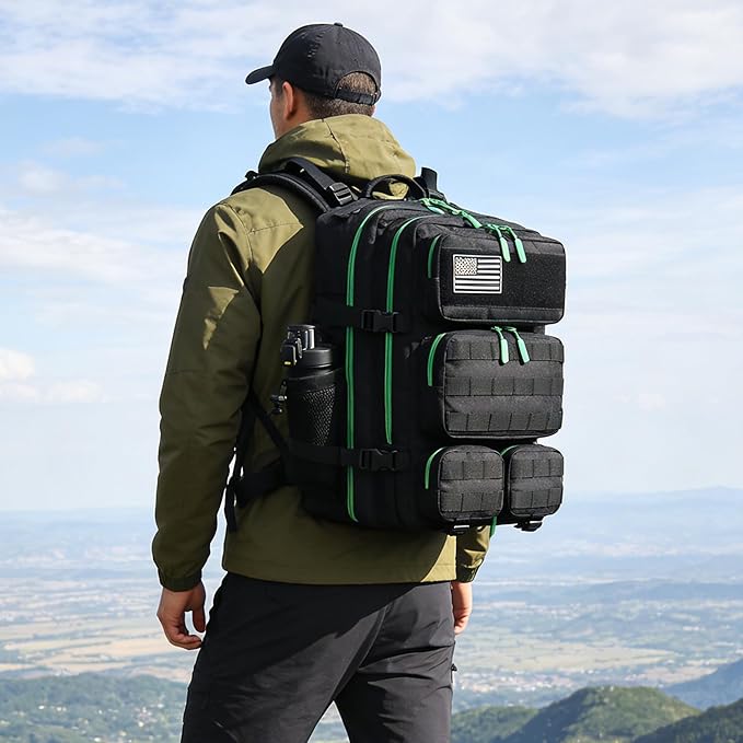 55L Tactical Backpack Heavy Duty Military Rucksack Molle Backpack 3 Day Assault Pack for Work Outdoors
