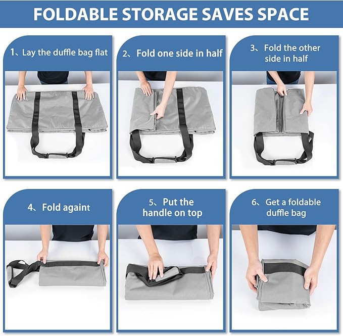 Large Travel Duffle Bag, 102L Gear Bag for Men and Women, Storage Bag Ideal for Overnight Camping and Weekend Getaways