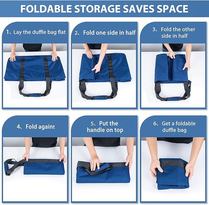 Large Travel Duffle Bag, 80L Gear Bag for Men and Women, Storage Bag Ideal for Overnight Camping and Weekend Getaways