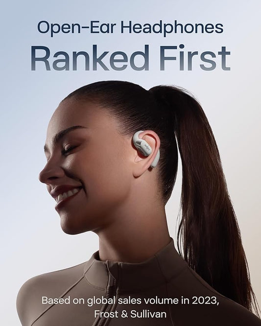 SHOKZ New OpenFit 2+ Open-Ear Headphones,Dolby Audio Enabled,Comfortable Earbuds with Soft Ear Hooks,48H Playtime,IP55 Water-Resistant,USB-C Fast Charging,Wireless Charging - Online Exclusive Purple