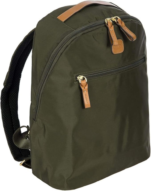 Bric's X-Travel City Backpack - 13 Inch - Travel Backpack for Women and Men - Designer Bag with Large Pockets - Olive