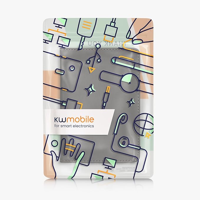 kwmobile Registration and Insurance Holder - Car Document Holder for Vehicle Documents and Cards - PU Leather - Black