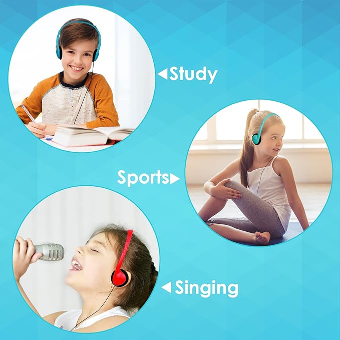 Kids Headphones Bulk 15 Pack for School Classroom Wired Headphones for Kids Students,Children,Boys Girls,Teen,Adult Group Learning, Computer Lab, Library, Online Lesson and Testing Multi Color