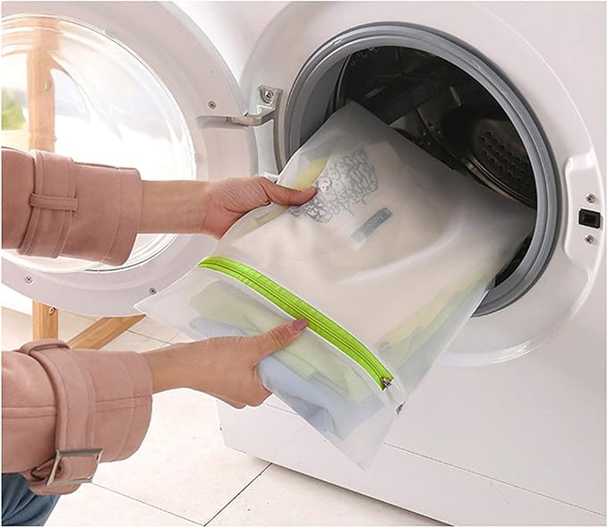 Mesh Laundry Bags 6-Pack Medium 16 x 12 Inch Laundry Wash Bag Colorful Zipper for Delicates, Blouse, Hosiery, Stocking, Underwear, Bra Lingerie, Sweater, Travel Storage Bag