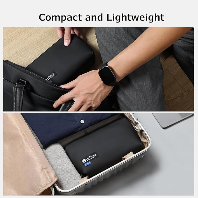 RIGHT AWAY Electronic Organizer,Waterproof Travel Accessories Storage, Tech Pouch for Cord, Power bank, Airpods, Daily Items
