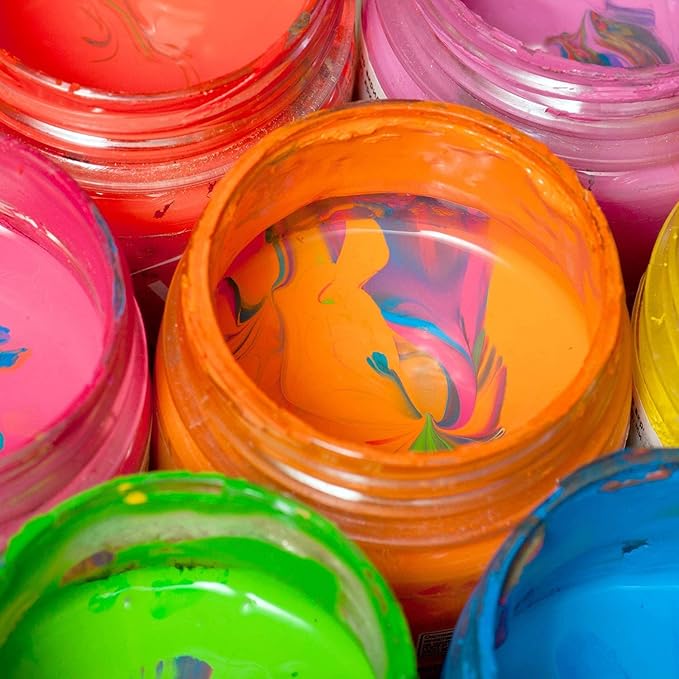 SATINIOR 12 Pack 1 oz Plastic Container Jars with Lids Round Clear Travel Cosmetic Container Slime Jars for Toiletries, Lotion, Cream, Ointments, Makeup, Rhinestone, Samples, Kitchen Storage(White)