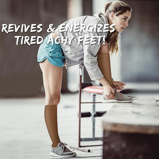 Copper Compression Socks for Women and Men(6 Pairs)-Best Support for Running, Athletic, Nursing, Travel