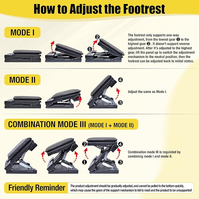 Foot Rest for Under Desk at Work Ergonomic Footrest with Adjustable Height and Angle, Foldable Foot Stool with Removable Pad Massage Beads for Office Gaming Chair Gray