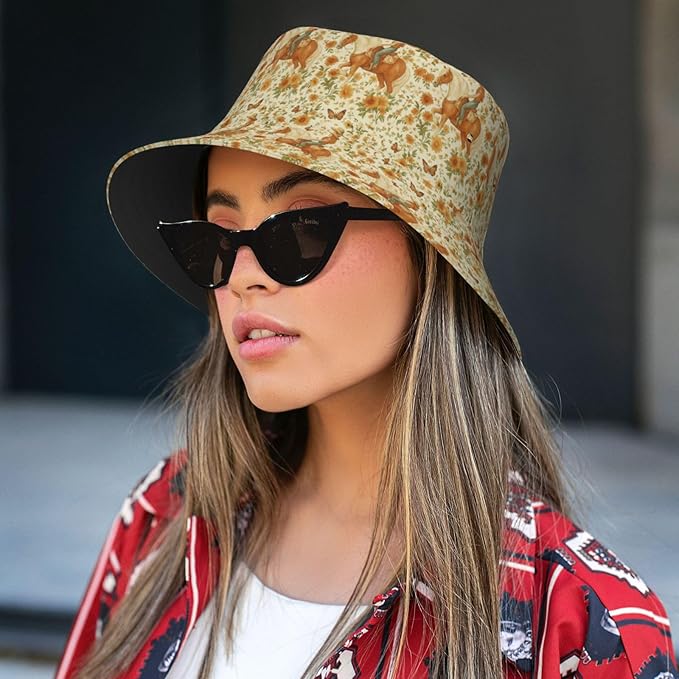 Yummy Hamburger Fisherman Hat Summer Foldable UV Protection Sun Hat