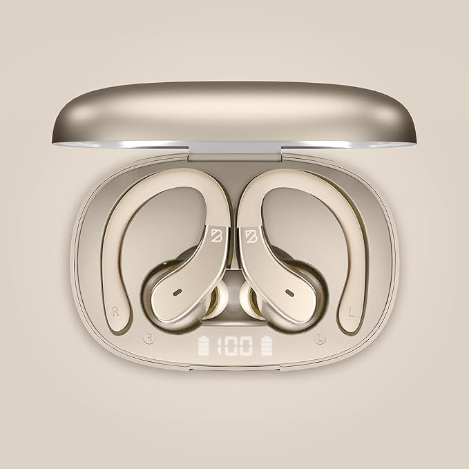 Back Bay Audio - Runner Wireless Earbuds for Running, Workout Wrap Around Earbuds Bluetooth Headphones for Sports, Around The Ear Wireless Bluetooth Running Headphones, Hook Over Earphones Earhooks