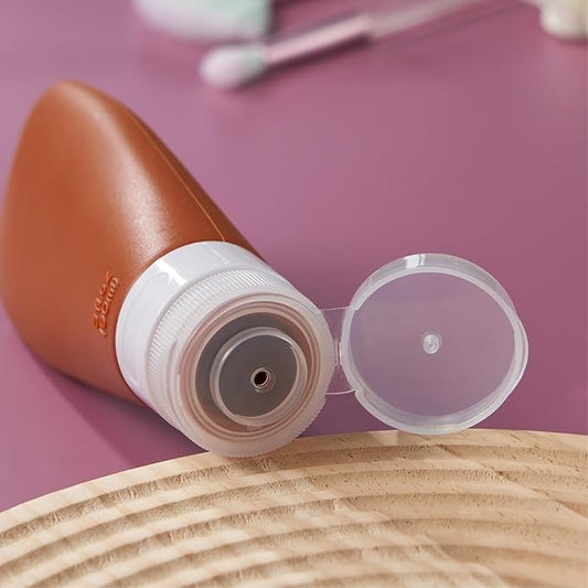 INSFIT Portable Travel Bottles, TSA Approved Leak Proof Containers for Toiletries, BPA Free Refillable Accessories for Shampoo, Body Wash, Liquids (4 Pack)