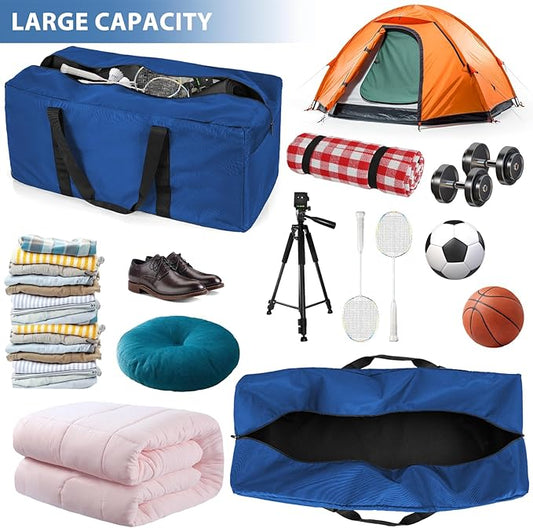 160L Extra Large Travel Duffle Bag, Gear Bag for Men and Women, Storage Bag Ideal for Overnight Camping and Weekend Getaways