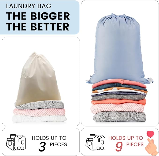 Lightweight Compression Packing Cubes for Suitcases, Compressible Expandable Travel Packing Organizer with Clear Toiletries and Backpack Bag, Travel Essentials for Carry on Luggage 7 Set