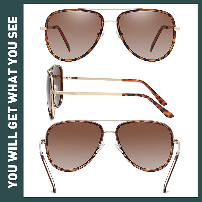 Polarized Aviator Sunglasses for Women