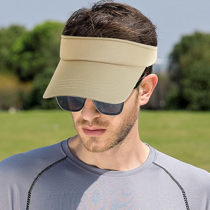 Sun Visor Hat Adjustable Velcro Outdoor Sports Cap for Men Women Adults