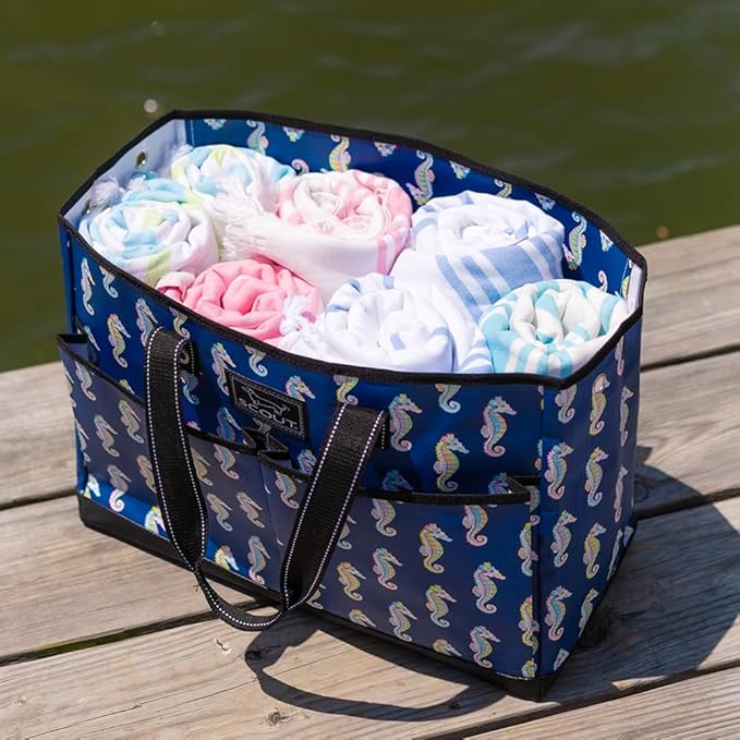 SCOUT Ben Pocket Tote - Large Multi-Use Tote Bag for, Nurses, Teachers, and Moms, 5 Pockets for Organizing, Breakaway Zipper