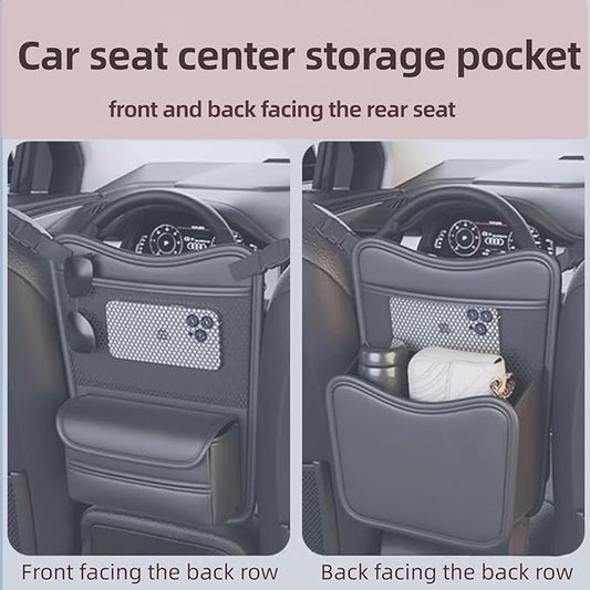 Backseat Car Organizer,Ackrest Storage Bag for car, Car Seat Center Storage Bag/Hanging Bag