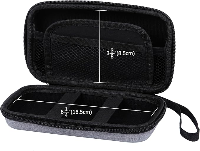 Ginsco Hard Shell Protection Case Electronic Accessories Organizer Pouch for MacBook Air/pro Adapter Chargers Cables Power Bank, for Sandisk Portable SSD Flash Disk SD Card,Compact Travel Tech Case