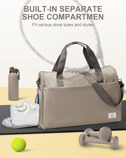 Gym Bag Womens,Travel Duffel Carry on Bag Sport Tote Bag Weekend Overnight Bag