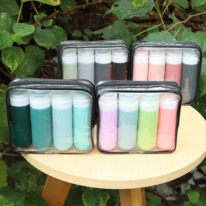 IYYI Travel Bottles for Toiletries, TSA Approved Travel Size Containers, Silicone Toiletries Bottles, Leakproof, Refillable Containers Kits for Shampoo and Conditioner (Bright, 90, Milliliters)