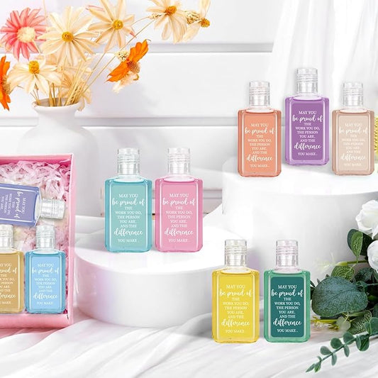 50Pcs Thank You Mini Hand Sanitizer Bulk Employee Appreciation Gift Inspirational Small Hand Sanitizer 1fl oz Travel Size Hand Soap for Christmas Team ((May You Be)