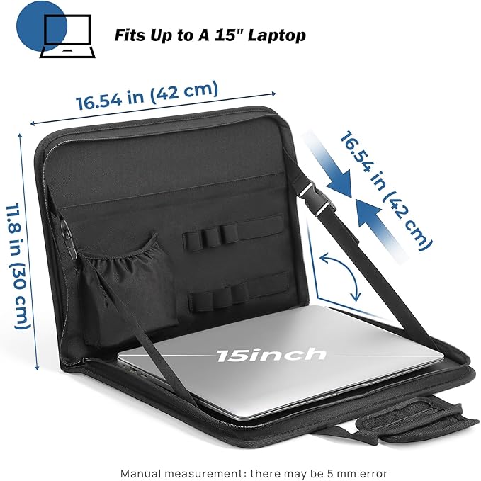 JOYTUTUS 3 in 1 Steering Wheel Eating Tray, Car Back Seat Laptop Desk, Multifunctional Office Bag, Car Work Table for Writing, Car Organizer for Kids, Commuters, Family