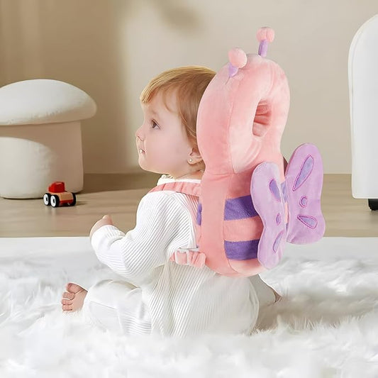 PandaEar Baby Head Protection Backpack with 2 Baby Knee Pads for Walking & Crawling, Toddler Walking Head Protector, Adjustable Head Protector Pad Safety Cushion