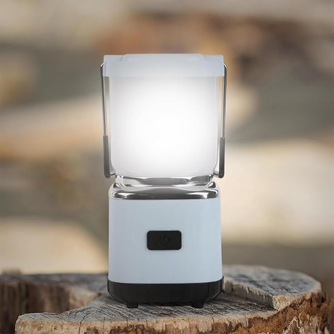 LUXPRO LP189 Mini Lantern - USB-C Rechargeable Camping Light - with 4 Lighting Modes - Dimmable LED Portable Lantern for Hiking & Emergency - Handy Compact Design - Blue 2 Pack