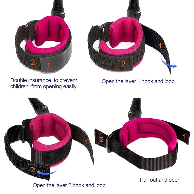 Blisstime Anti Lost Wrist Link Safety Wrist Link for Toddlers, Babies & Kids