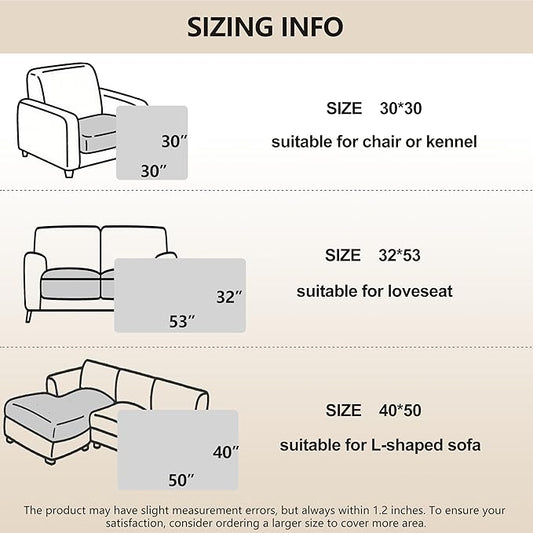 gogobunny 100% Double Sided Waterproof Dog Blanket Soft Pet Bed Cover Reversible Protect Furniture Couch Sofa Car for Puppy Large Dog Cat (Dark Sea Fog/Light Sea Fog, 30x30 Inch (Pack of 1))