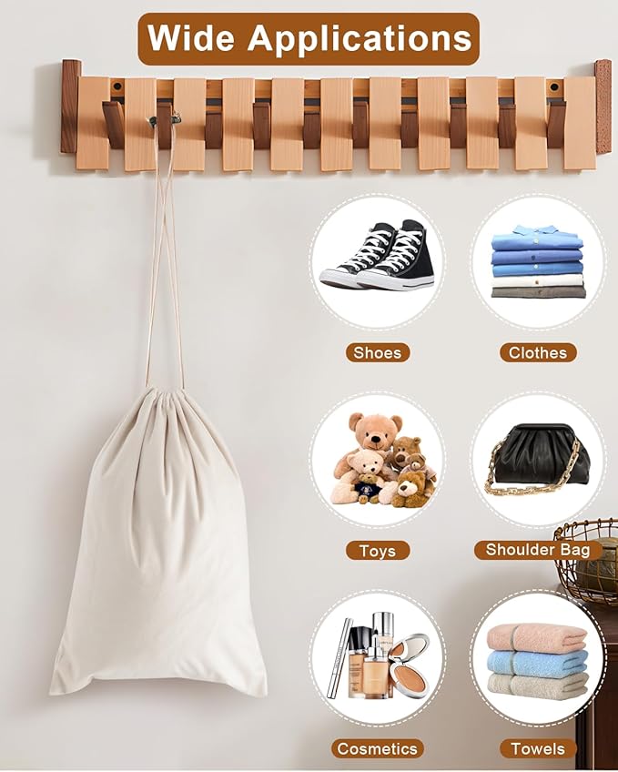 FantasyLife Shoe Bags for Travel, Washable Dust Bags for Storage & Packing, Flannel Shoe Pouch with Drawstring Closure for Purses, Handbags, Shoes & Toys (4, Beige)