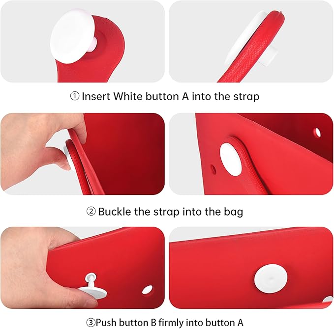 2-Piece Tote Bag Set, Waterproof Rubber Beach Bag with Summer Pattern, Medium & Large Handbag for Pool, Beach, Boat