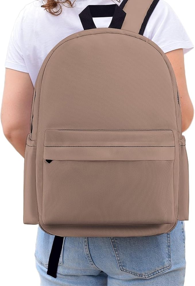 Mocha Mousse Backpack Adult Travel Daybag for Women Men College Backpack for Vacation Hiking Camping Bag