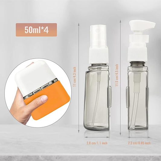 Bpluma Travel Bottles, Leak Proof Containers For Toiletries TSA Approved Airplane Accessories Kits For Liquid With Labels