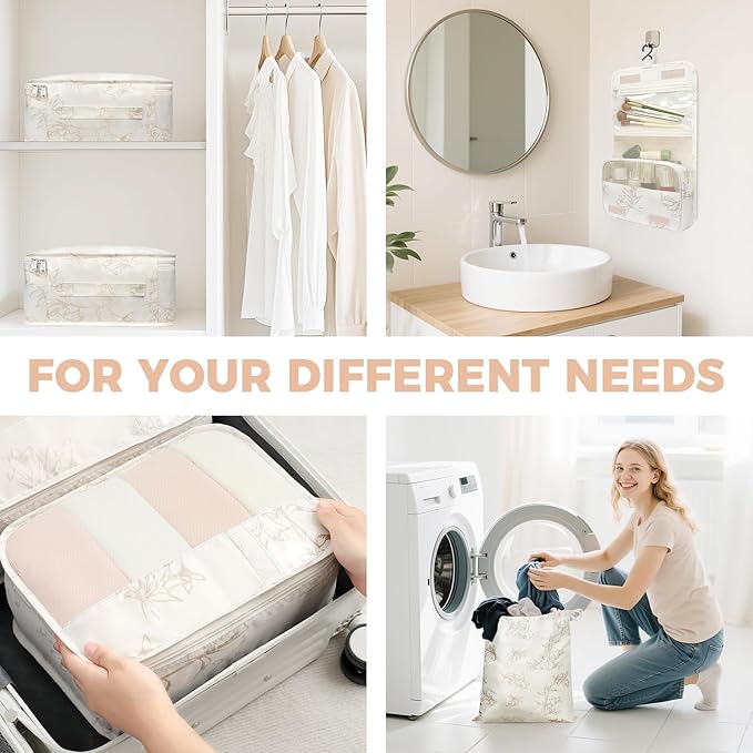 BAGAIL 9 Set Packing Cubes Luggage Packing Organizers for Travel Accessories