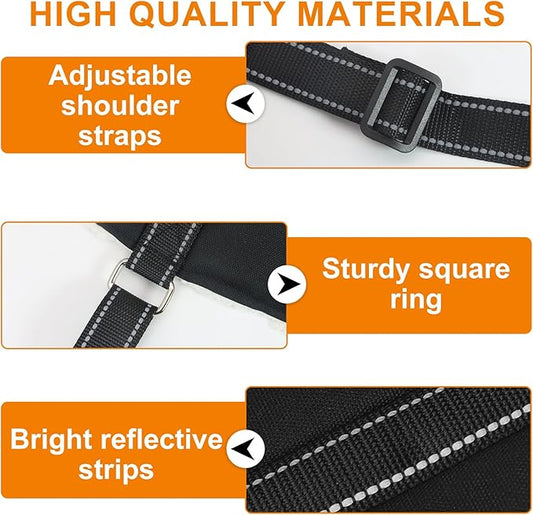 Adjustable Dog Lift Harness Dog Sling Portable Dog Sling for Back Legs Dog Lift Harness for Large Dogs Soft Lift Support and Rehab Harness for Senior,Injured,Disabled Dogs After ACL Surgery (L)