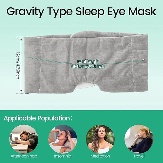 Eye Covers Sleeping - Breathable Blackout Eyeshade, Soft Adjustable Travel Eye for Comfortable Rest, Lightweight Sleep with Contoured Design for Road Trips, Home, Meditation, Yoga, Students,
