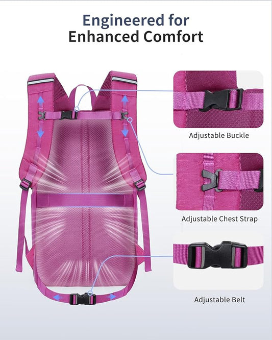 ECOHUB Hiking Backpack 30L Travel Backpack Lightweight Casual Daypack Water Resistant Camping Bag Outdoor Sports Back pack for Men Women