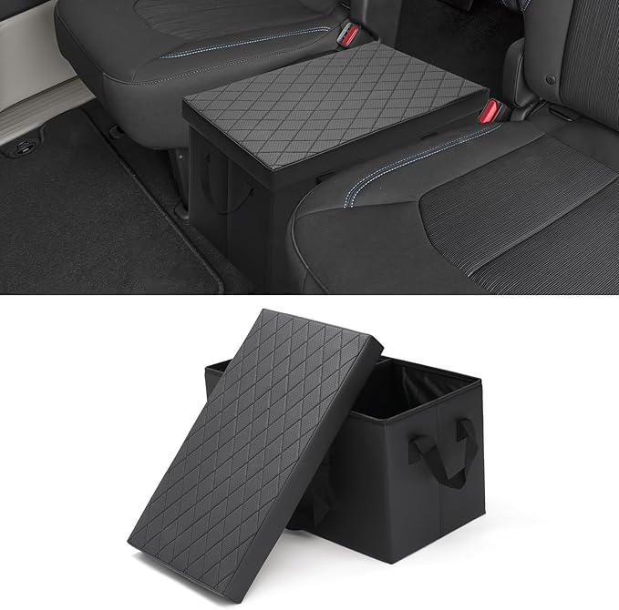 Shademax Car Seat Organizer for Chrysler Pacifica 2017-2025 2026 Accessories Backseat Organizer Car Console Organizer for Kids Toys, Baby Supplies, Dog Toys, Snack Organizer, Travel Storage Box