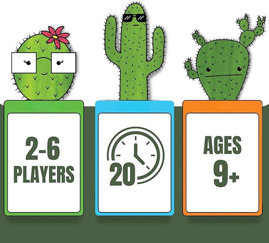 What's The Point? The Cactus Card Game - A Fun and Strategic Game for Families, Perfect for Family Play Night, Easy to Learn, Portable for Travel, and Ideal for Players of All Ages