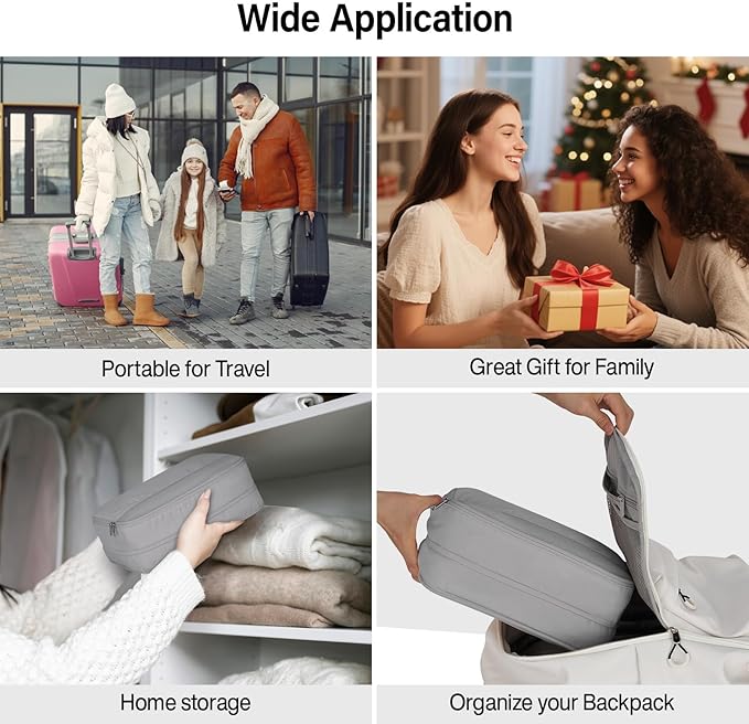 Packing Cubes for Travel, Hanke 7 Set Packing Cubes with Double Zipper,Compression Travel Bags Expandable Design,Durable Packing Organizers for Suitcase Backpack and Carry-On