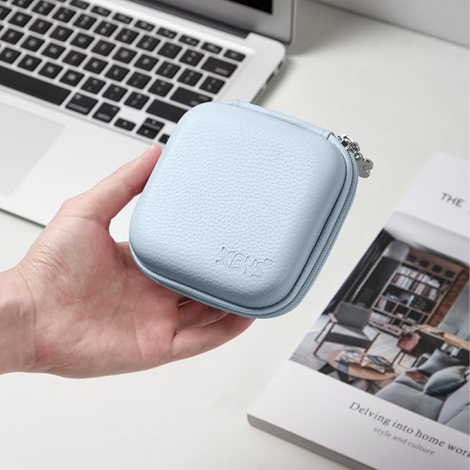 Charger Case for Macbook, Portable Tech Electronic Organizer Bag, Travel Storage Pouch for Laptop Accessories, MacBook Power Adapter, Charging Cords, USB Drives, Power Bank Blue, M