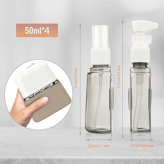 Bpluma Travel Bottles, Leak Proof Containers For Toiletries TSA Approved Airplane Accessories Kits For Liquid With Labels