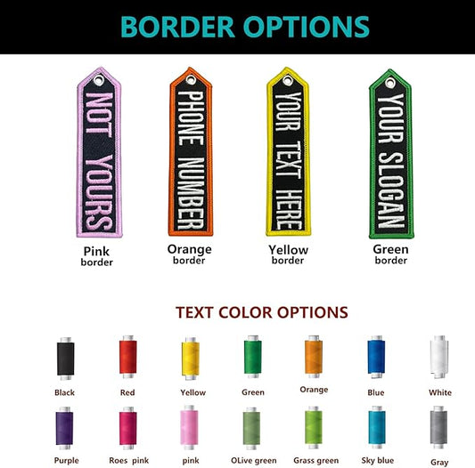 silkmilk Personalized Luggage Tag, Customized Travel Suitcases Labels Tags with Stainless Steel Loop for Luggage ,Crate ,Belt ,Key for Men Women Kids Girls Travel