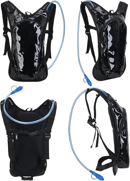 Roptat Hydration Backpack Pack with 2L Hydration Bladder - Lightweight Water Backpack Water Pouch for Women Men Running Riding Biking Music Festival