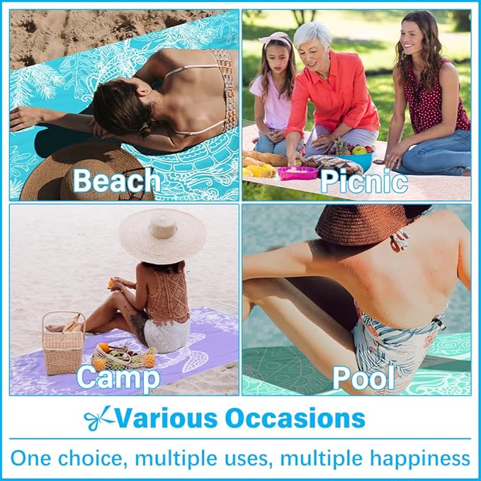 Thin Turkish Beach Towel Lightweight Soft Cotton Extra Large XL Oversized Sand Free Sandproof Absorbent Quick Dry Towels Cloud Bath Pool Travel Compact Essentials Accessories for Adult Gifts